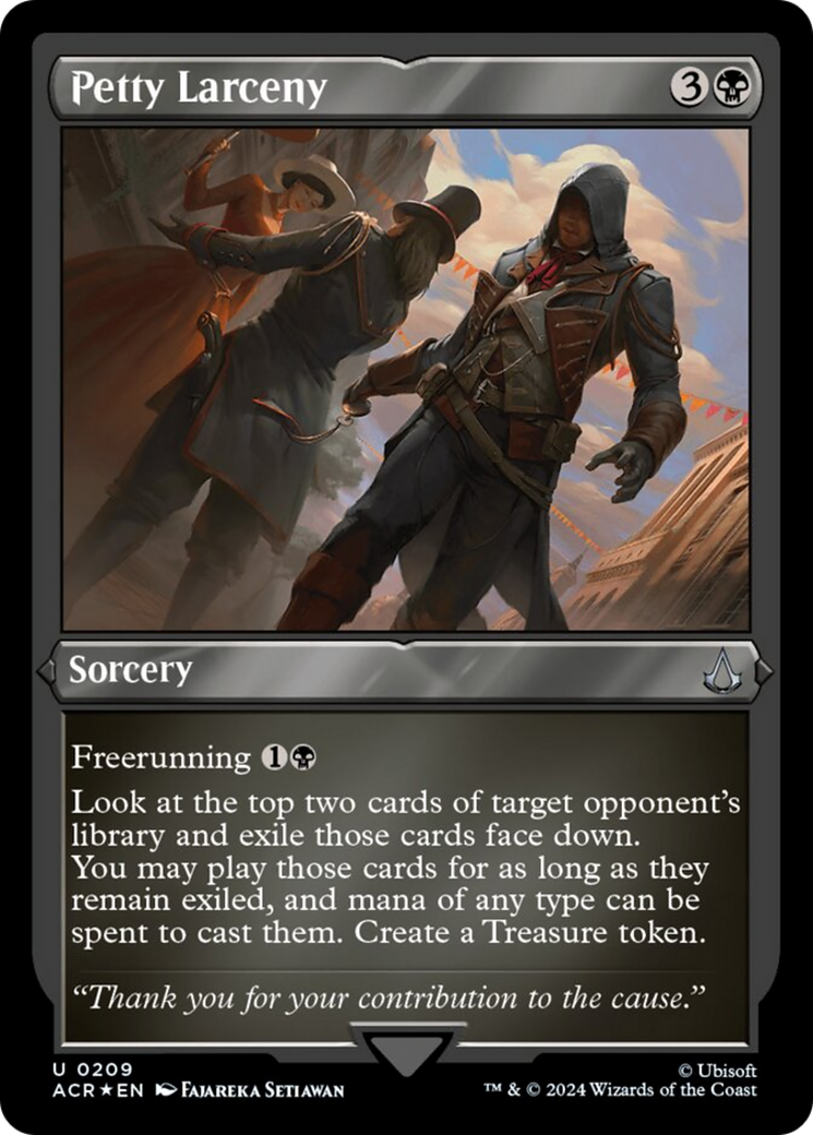 Petty Larceny (Foil Etched) [Assassin's Creed] | Dumpster Cat Games