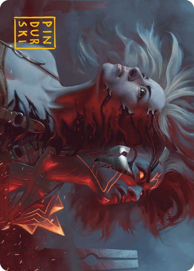 Thrill of Possibility Art Card (Gold-Stamped Signature) [Phyrexia: All Will Be One Art Series] | Dumpster Cat Games