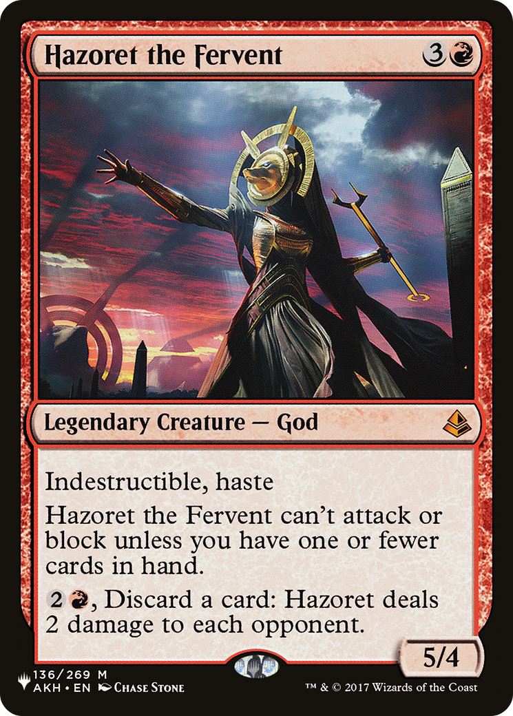 Hazoret the Fervent [The List] | Dumpster Cat Games