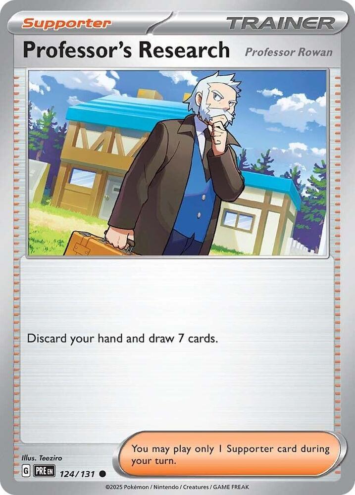 Professor's Research (124/131) [Professor Rowan] [Scarlet & Violet: Prismatic Evolutions] | Dumpster Cat Games