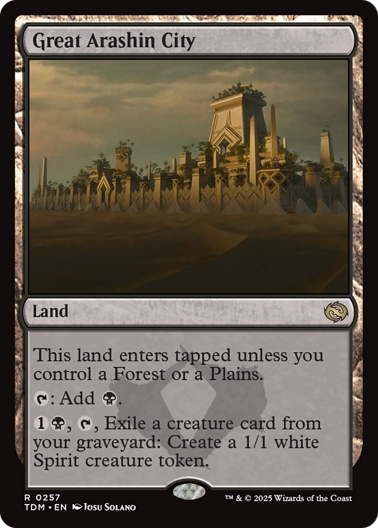 Great Arashin City [Tarkir: Dragonstorm] | Dumpster Cat Games
