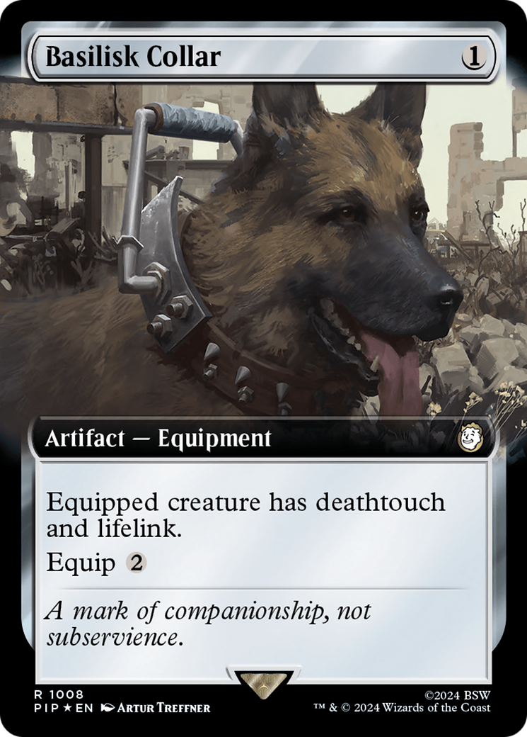 Basilisk Collar (Extended Art) (Surge Foil) [Fallout] | Dumpster Cat Games