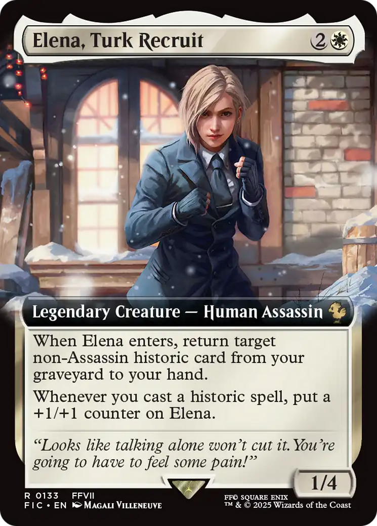 Elena, Turk Recruit (Extended Art) [FINAL FANTASY Commander] | Dumpster Cat Games