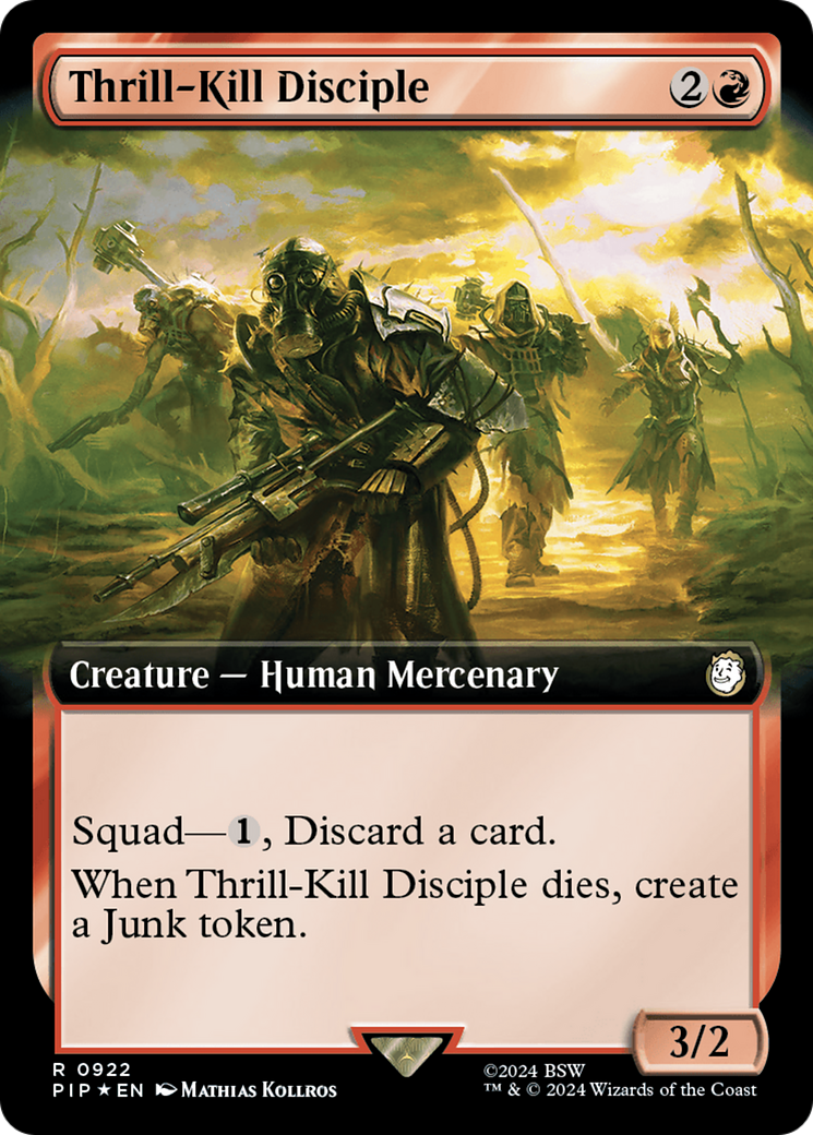 Thrill-Kill Disciple (Extended Art) (Surge Foil) [Fallout] | Dumpster Cat Games
