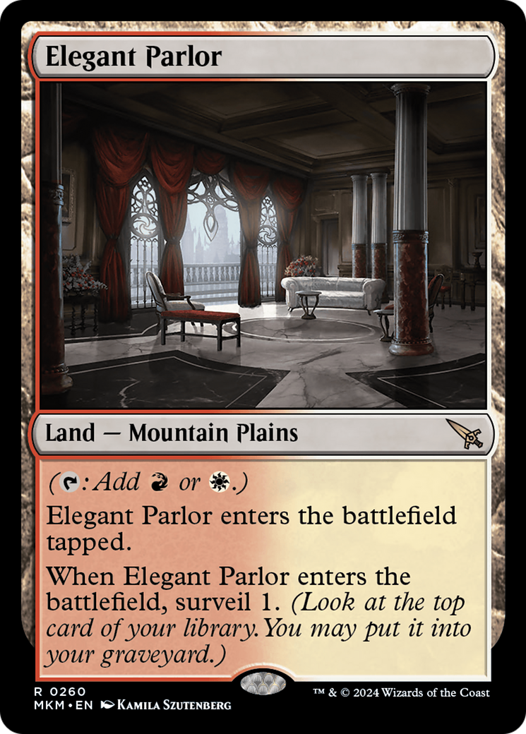 Elegant Parlor [Murders at Karlov Manor] | Dumpster Cat Games