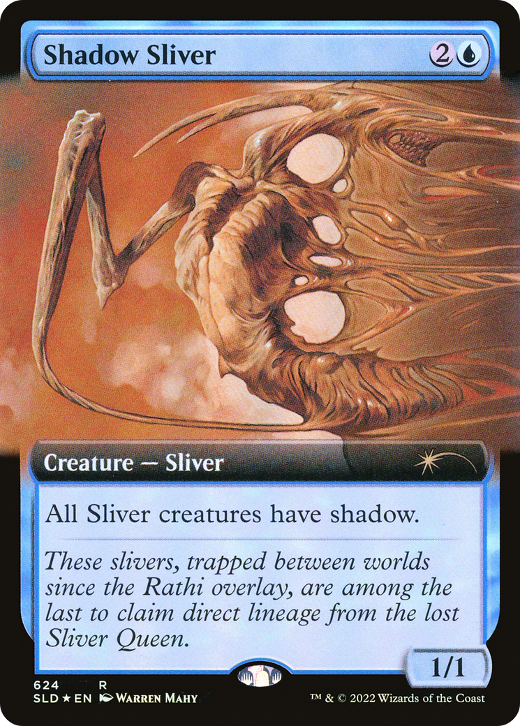 Shadow Sliver (Extended Art) [Secret Lair Drop Promos] | Dumpster Cat Games