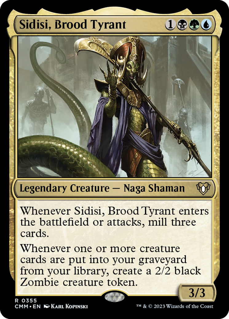 Sidisi, Brood Tyrant [Commander Masters] | Dumpster Cat Games