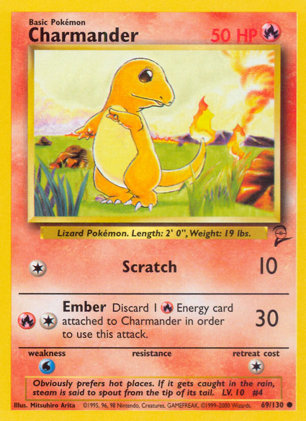 Charmander (69/130) [Base Set 2] | Dumpster Cat Games