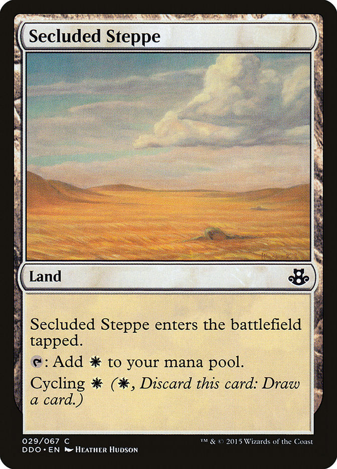 Secluded Steppe [Duel Decks: Elspeth vs. Kiora] | Dumpster Cat Games
