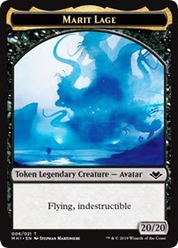 Marit Lage (006) // Spirit (016) Double-Sided Token [Modern Horizons Tokens] | Dumpster Cat Games