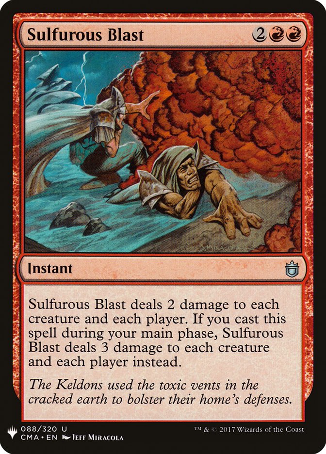 Sulfurous Blast [Mystery Booster] | Dumpster Cat Games