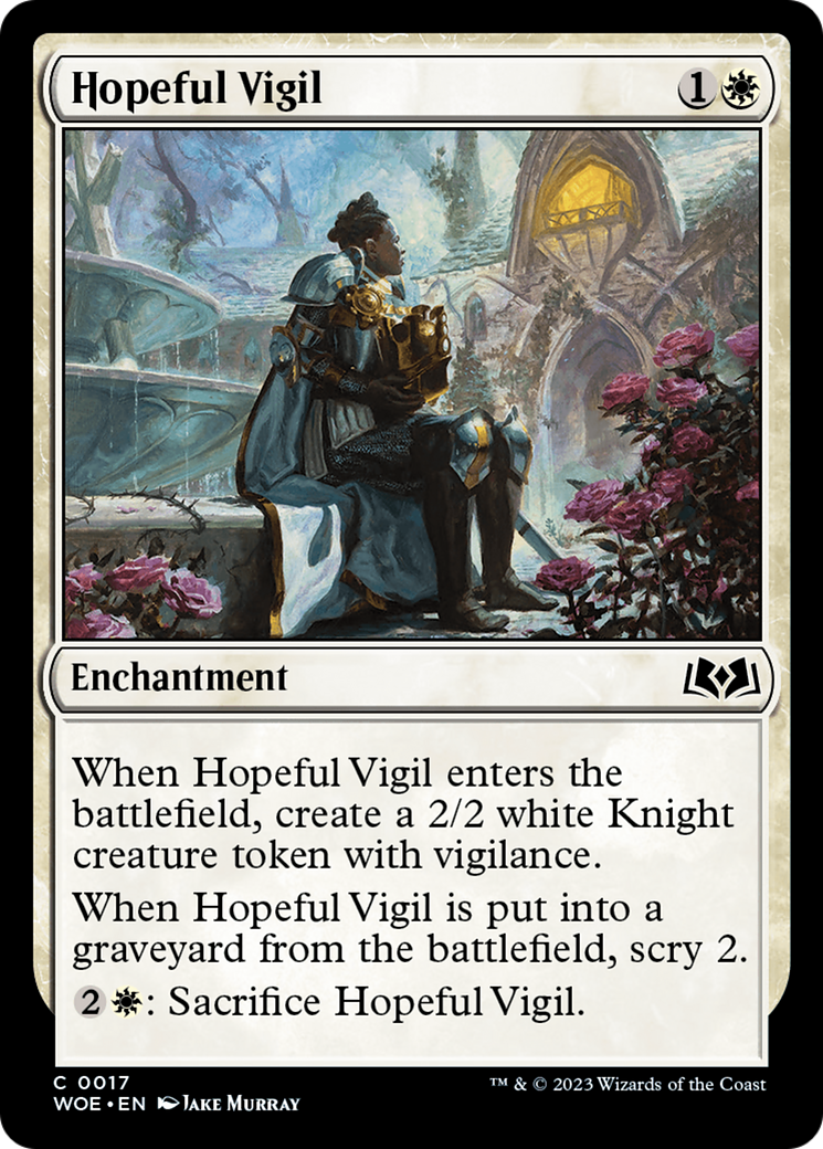 Hopeful Vigil [Wilds of Eldraine] | Dumpster Cat Games