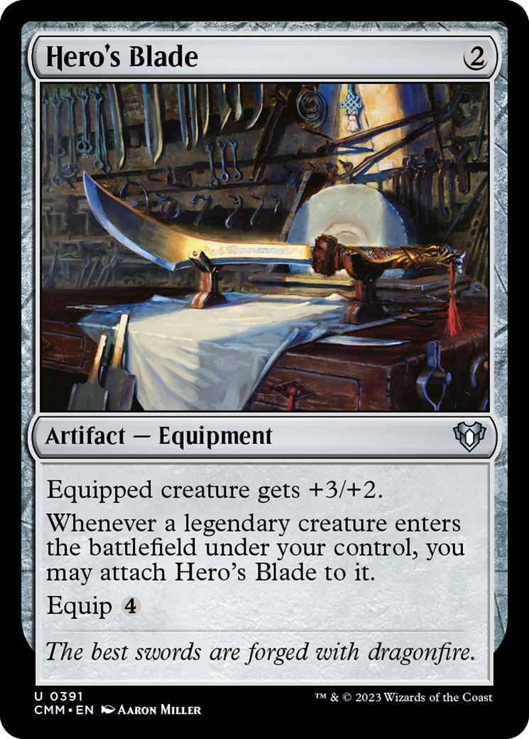 Hero's Blade [Commander Masters] | Dumpster Cat Games