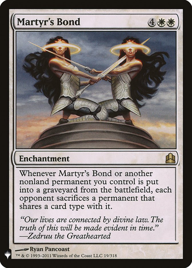 Martyr's Bond [The List] | Dumpster Cat Games