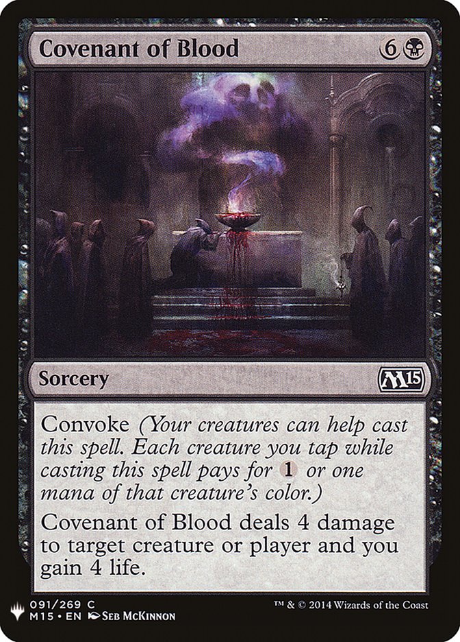 Covenant of Blood [Mystery Booster] | Dumpster Cat Games