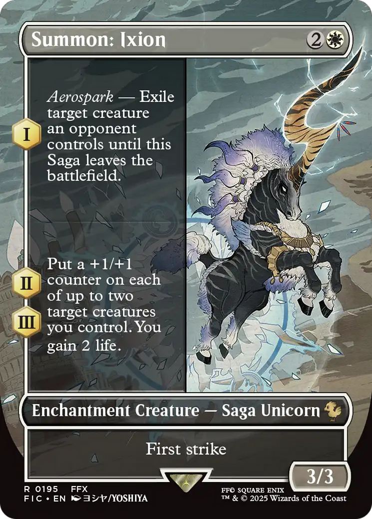 Summon: Ixion (Borderless) [FINAL FANTASY Commander] | Dumpster Cat Games
