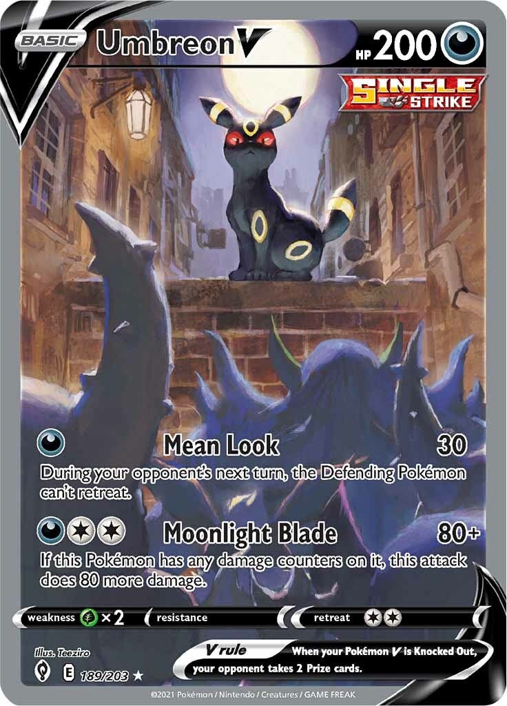 Umbreon V (189/203) [Sword & Shield: Evolving Skies] | Dumpster Cat Games