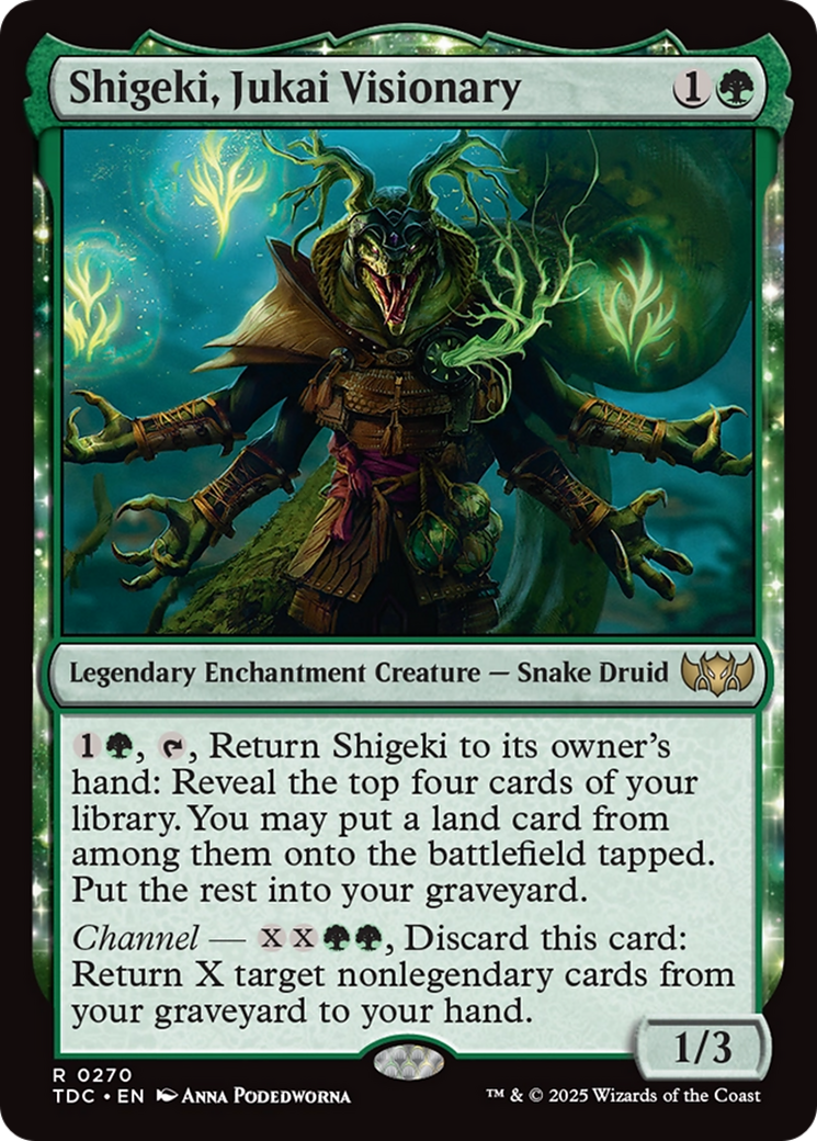 Shigeki, Jukai Visionary [Tarkir: Dragonstorm Commander] | Dumpster Cat Games