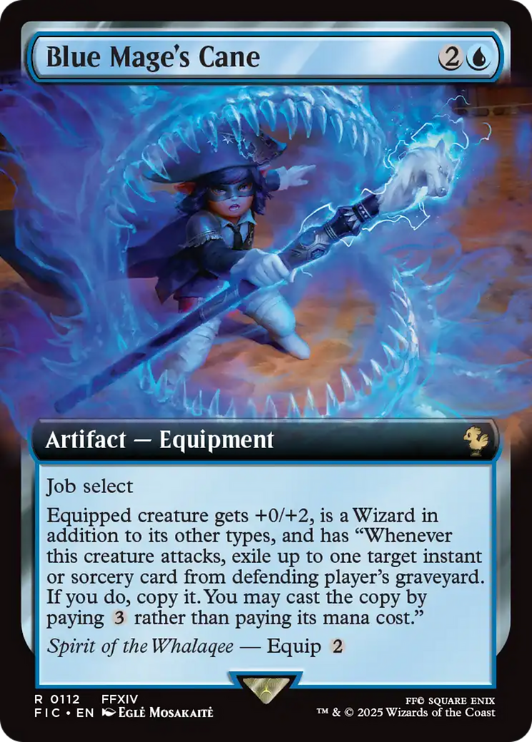 Blue Mage's Cane (Extended Art) [FINAL FANTASY Commander] | Dumpster Cat Games