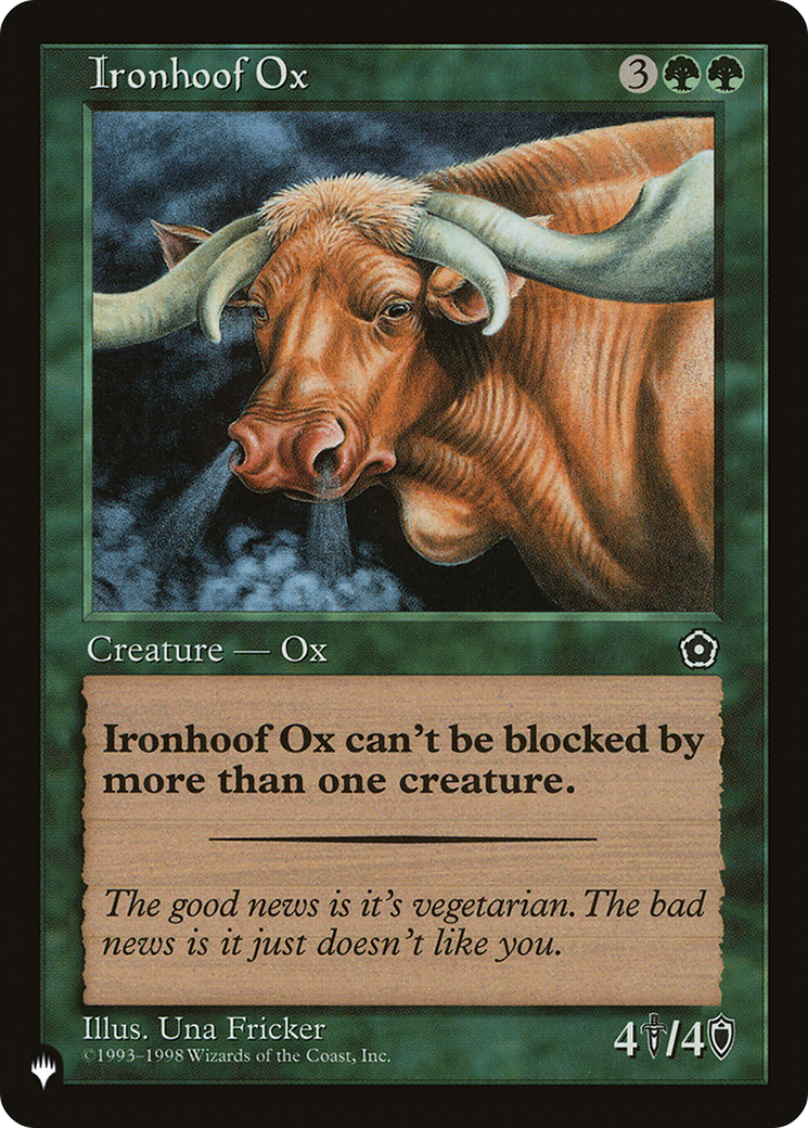 Ironhoof Ox [The List] | Dumpster Cat Games