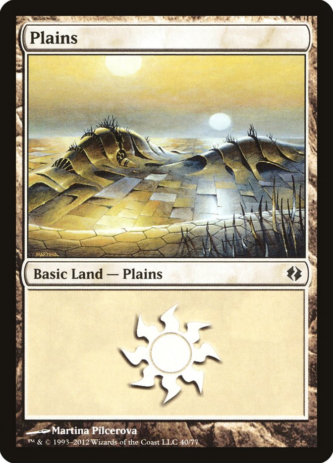 Plains (40) [Duel Decks: Venser vs. Koth] | Dumpster Cat Games