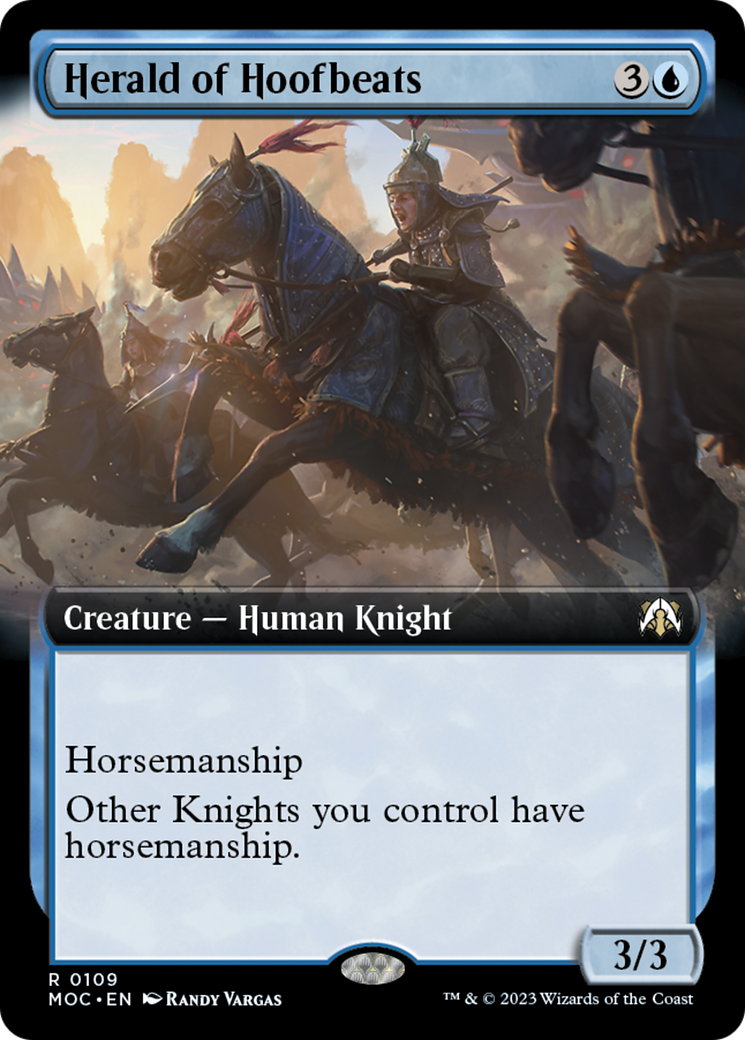 Herald of Hoofbeats (Extended Art) [March of the Machine Commander] | Dumpster Cat Games
