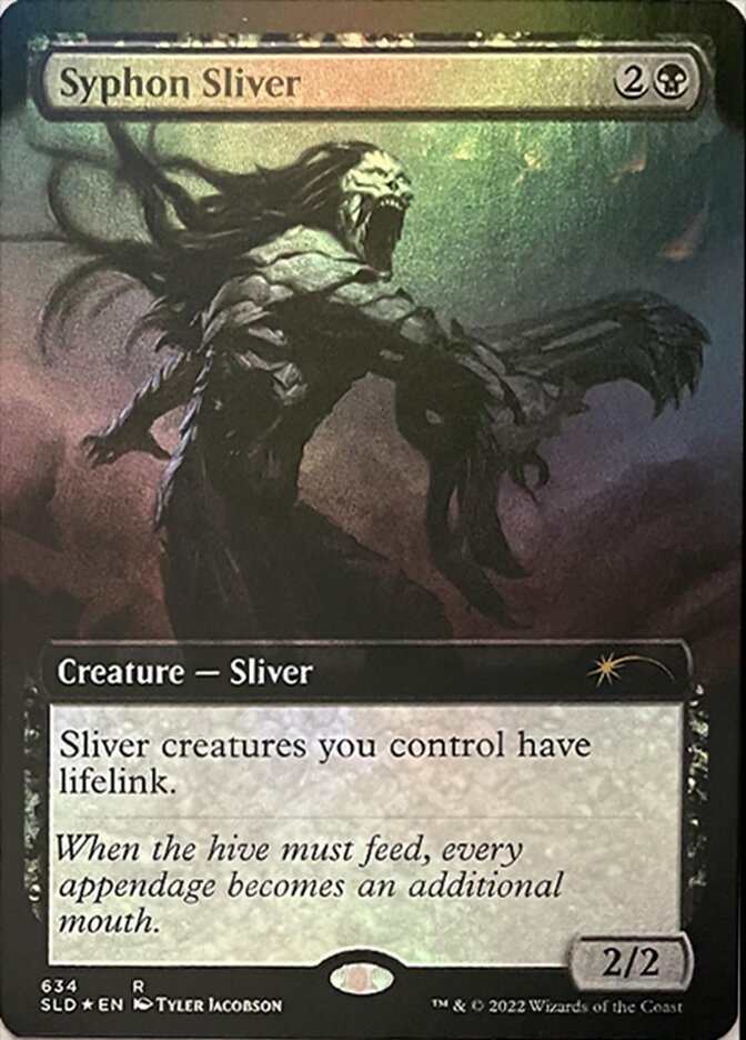 Syphon Sliver (Extended Art) [Secret Lair Drop Promos] | Dumpster Cat Games