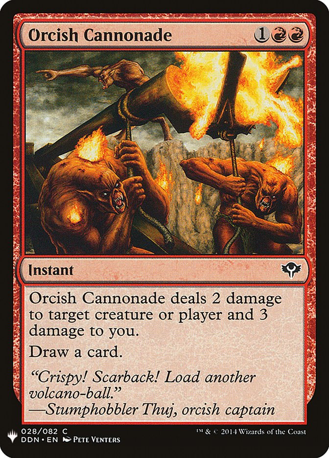 Orcish Cannonade [Mystery Booster] | Dumpster Cat Games