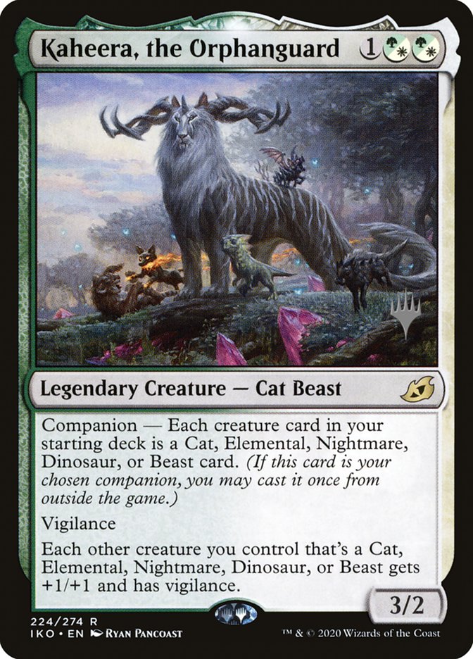 Kaheera, the Orphanguard (Promo Pack) [Ikoria: Lair of Behemoths Promos] | Dumpster Cat Games
