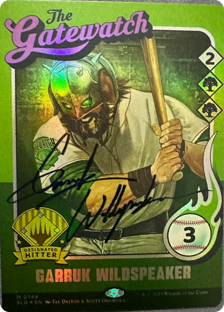 Garruk Wildspeaker (749) (Autographed) [Secret Lair Drop Series] | Dumpster Cat Games