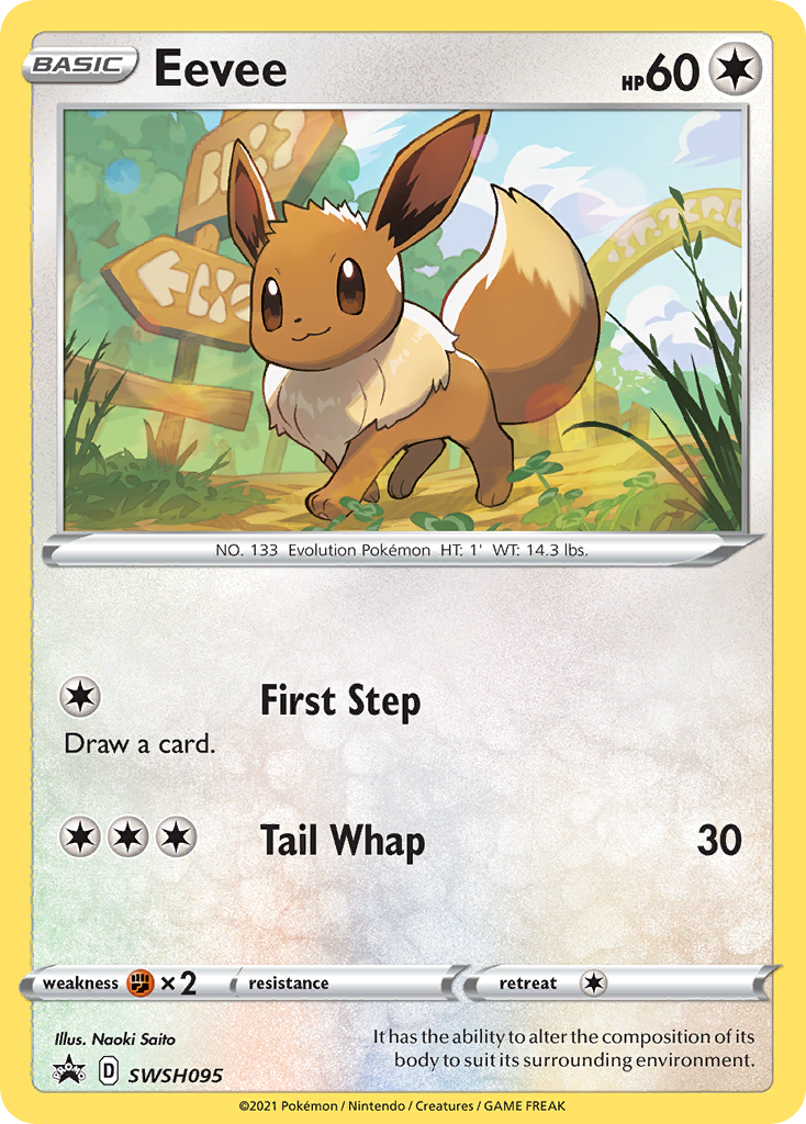 Eevee (SWSH095) [Sword & Shield: Black Star Promos] | Dumpster Cat Games