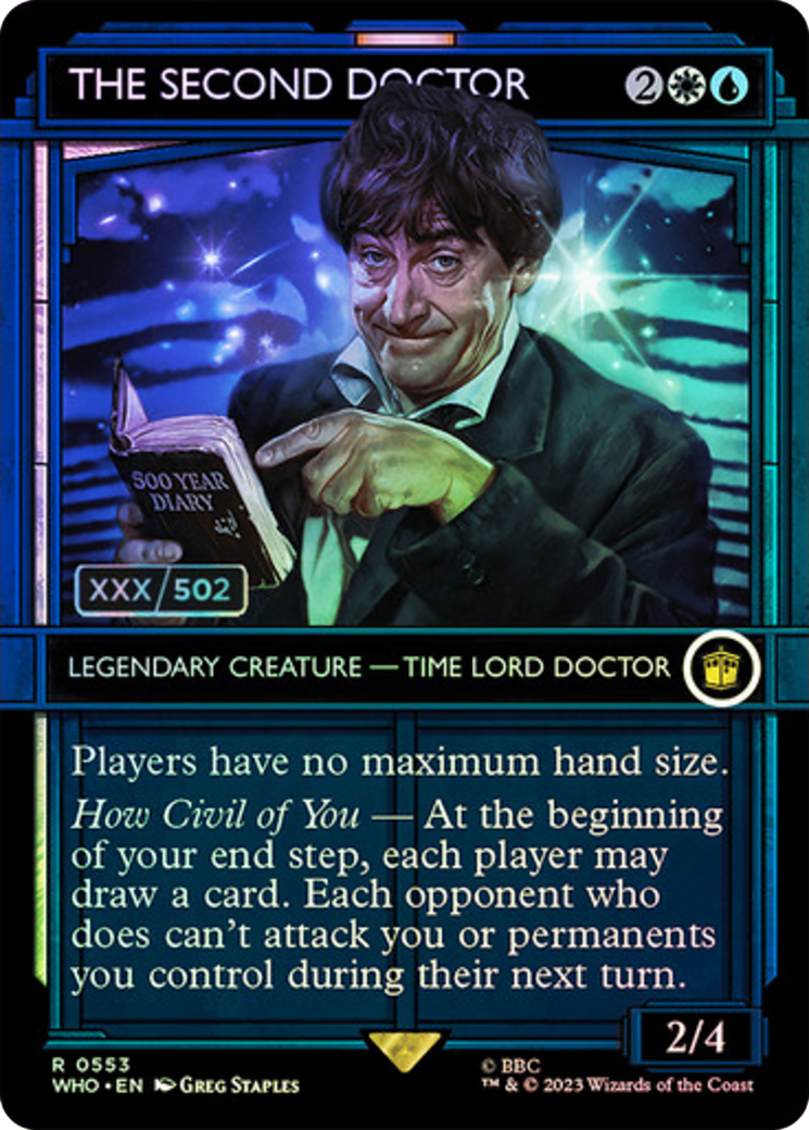 The Second Doctor (Serial Numbered) [Doctor Who] | Dumpster Cat Games