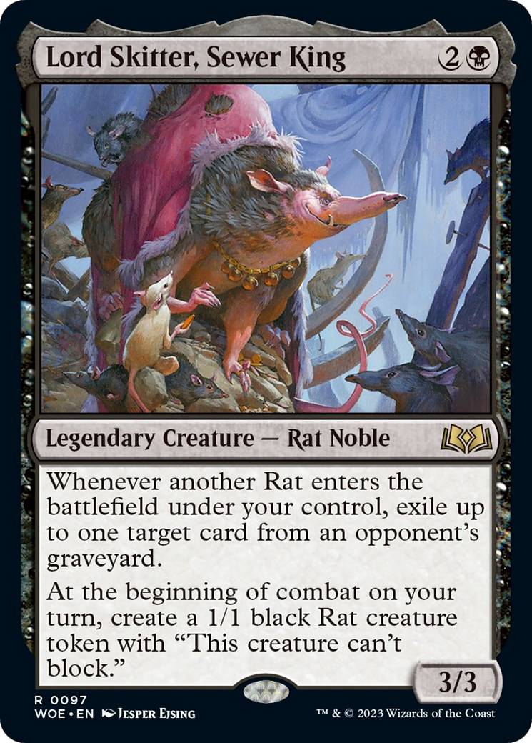 Lord Skitter, Sewer King [Wilds of Eldraine] | Dumpster Cat Games