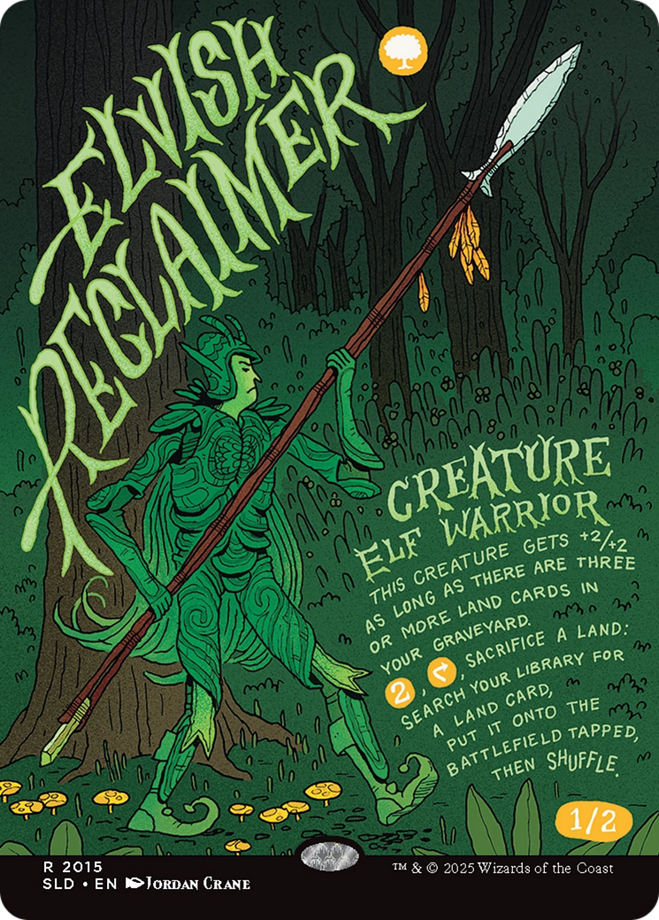 Elvish Reclaimer [Secret Lair Drop Series] | Dumpster Cat Games