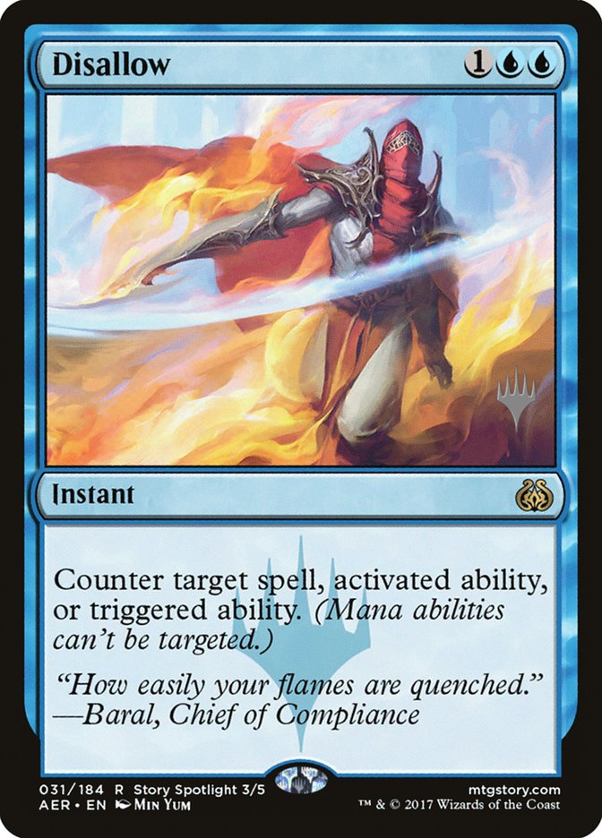 Disallow (Promo Pack) [Aether Revolt Promos] | Dumpster Cat Games