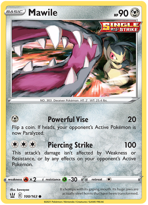 Mawile (100/163) [Sword & Shield: Battle Styles] | Dumpster Cat Games