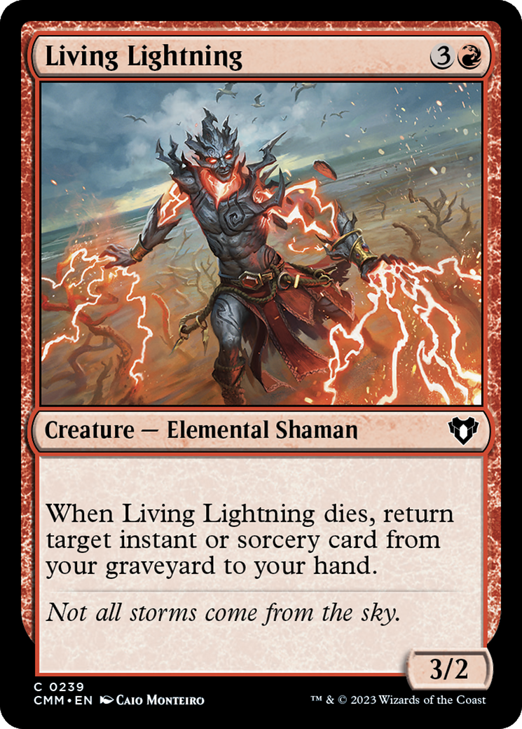 Living Lightning [Commander Masters] | Dumpster Cat Games