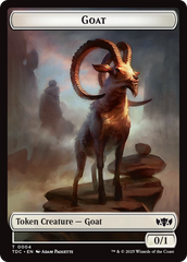 Goat // Timeless Witness Double-Sided Token [Tarkir: Dragonstorm Commander Tokens] | Dumpster Cat Games