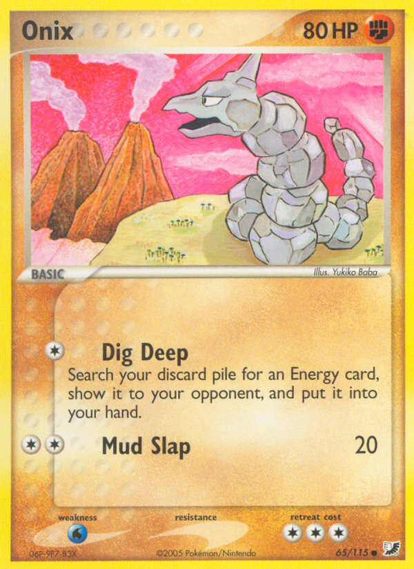 Onix (65/115) [EX: Unseen Forces] | Dumpster Cat Games