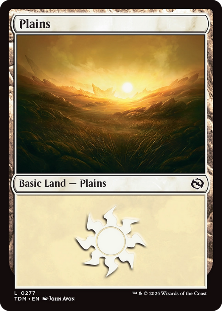 Plains (0277) [Tarkir: Dragonstorm] | Dumpster Cat Games