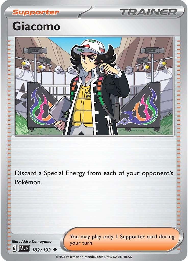 Giacomo (182/193) [Scarlet & Violet: Paldea Evolved] | Dumpster Cat Games