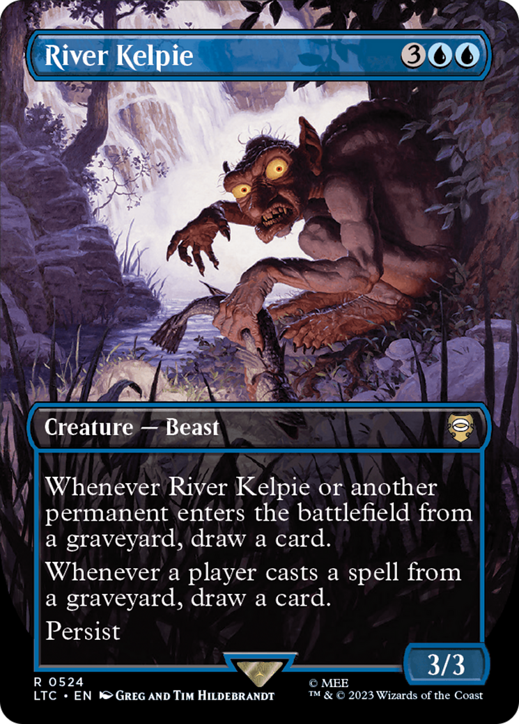 River Kelpie (Borderless) [The Lord of the Rings: Tales of Middle-Earth Commander] | Dumpster Cat Games