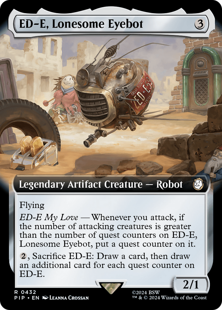 ED-E, Lonesome Eyebot (Extended Art) [Fallout] | Dumpster Cat Games