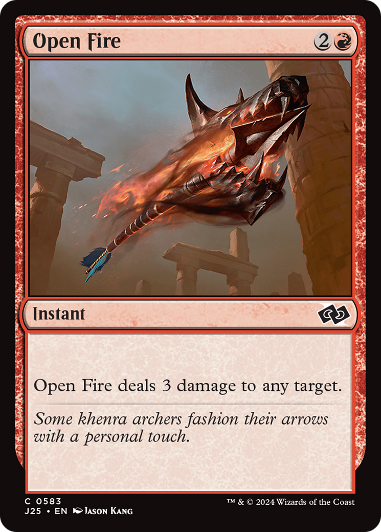 Open Fire [Foundations Jumpstart] | Dumpster Cat Games