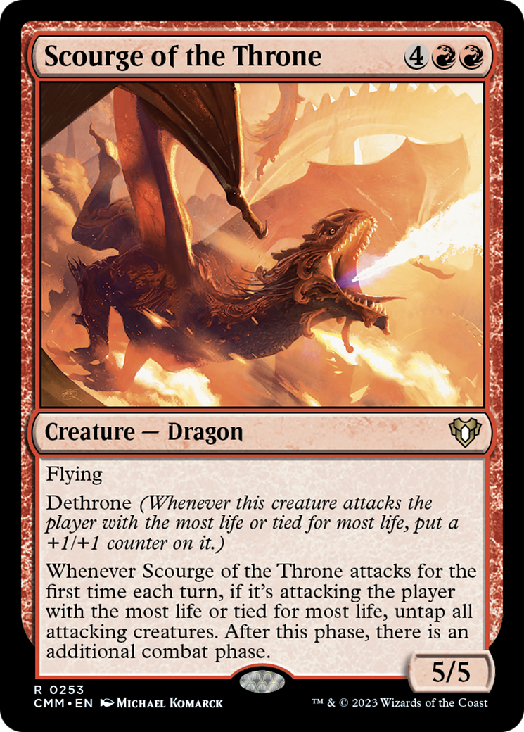 Scourge of the Throne [Commander Masters] | Dumpster Cat Games