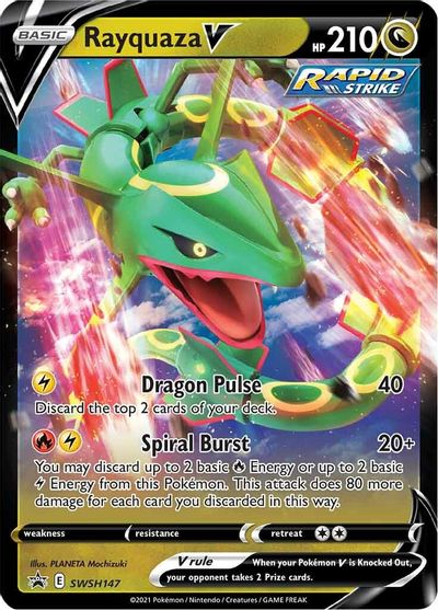 Rayquaza V (SWSH147) [Sword & Shield: Black Star Promos] | Dumpster Cat Games