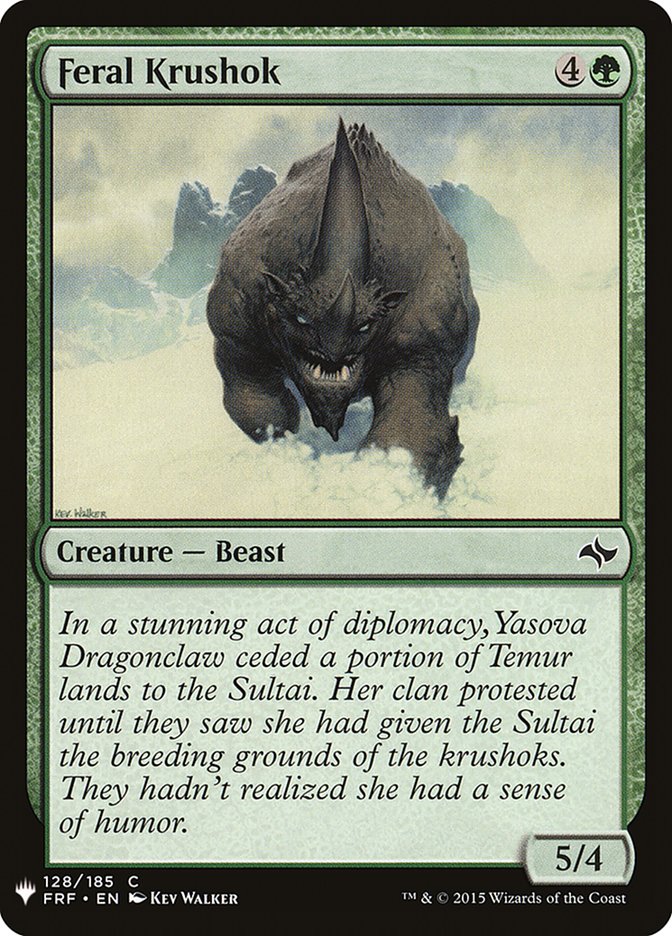 Feral Krushok [Mystery Booster] | Dumpster Cat Games