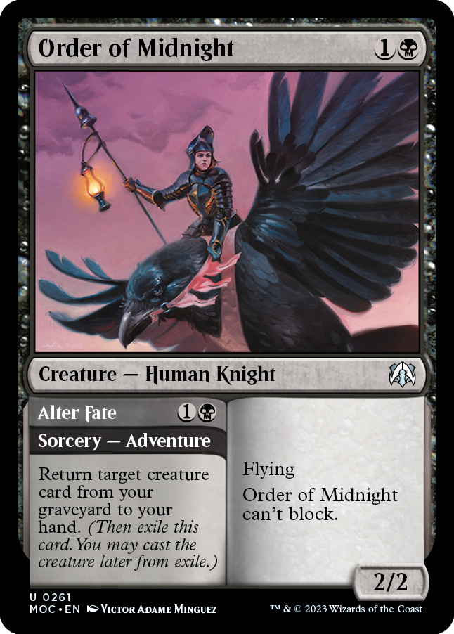 Order of Midnight // Alter Fate [March of the Machine Commander] | Dumpster Cat Games
