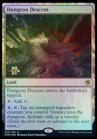 Dungeon Descent [Dungeons & Dragons: Adventures in the Forgotten Realms Prerelease Promos] | Dumpster Cat Games