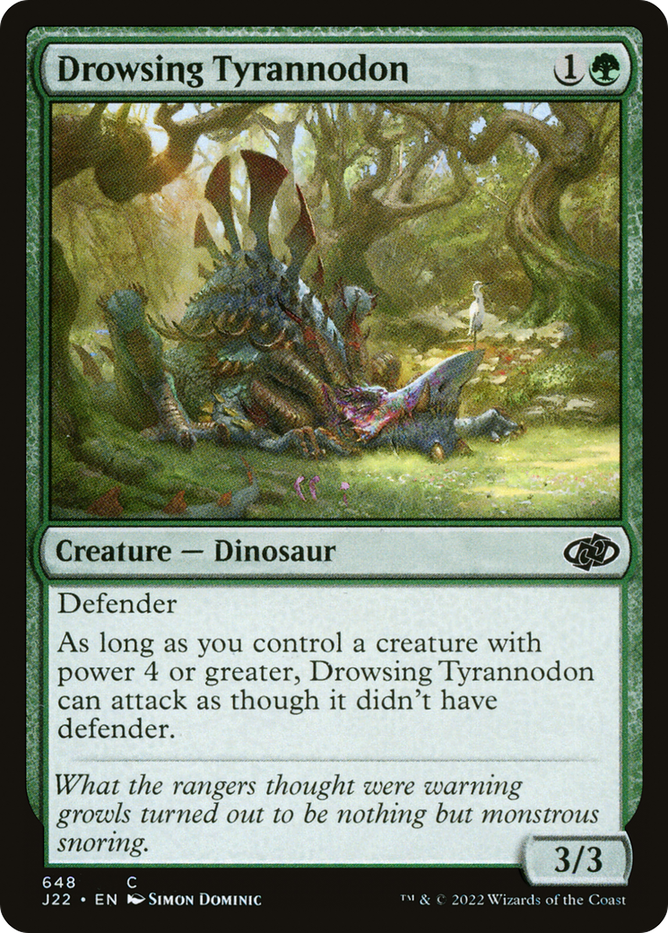 Drowsing Tyrannodon [Jumpstart 2022] | Dumpster Cat Games